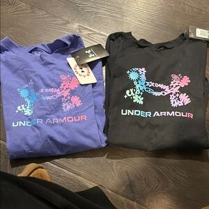 Under Armour Graphic Tees - Blue and Black